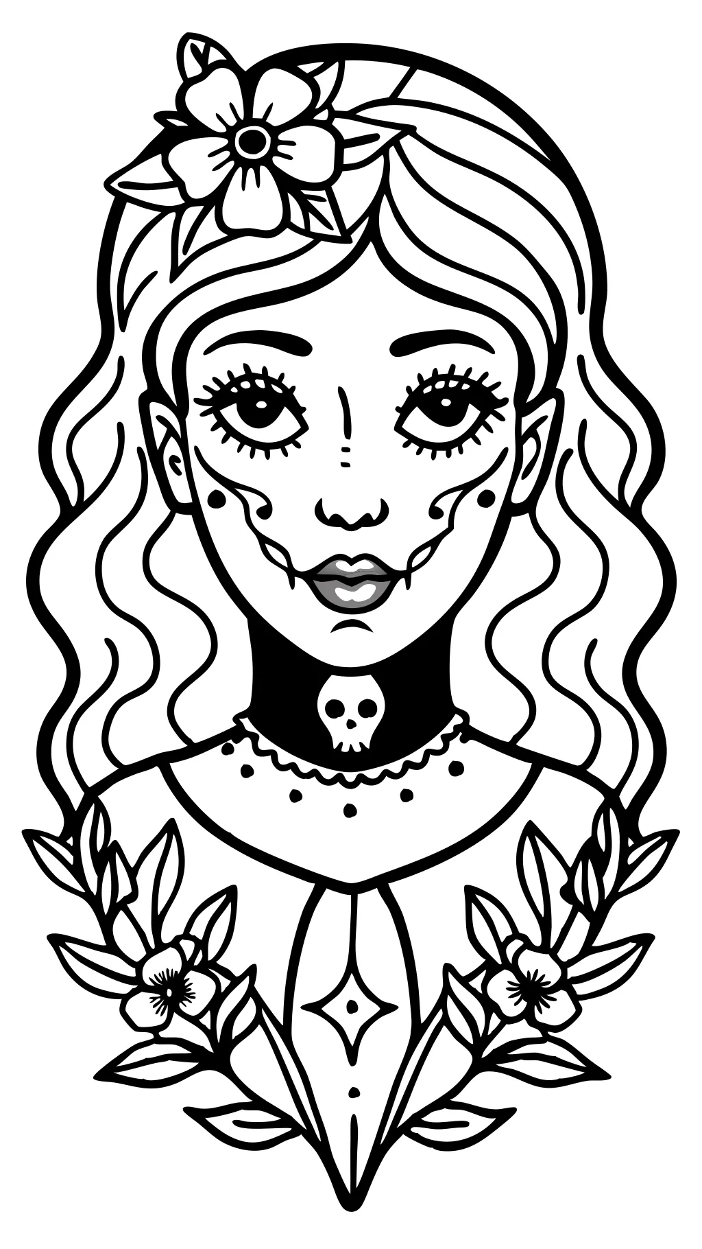 beauty of horror coloring pages